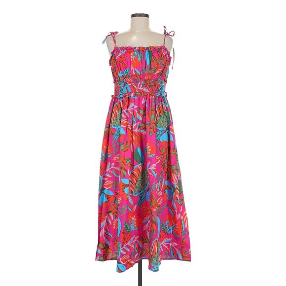 Sugarlips Dresses & Skirts - Sugarlips Colorful Tropical Print Long Summer Dress